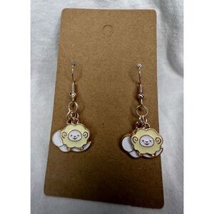 Handmade Dangly Sheep and Cloud Earrings